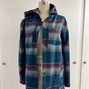 NWOT Women's Pendleton Button Front Wool Shirt Jacket - Small